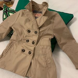 Girls Size 4 Urban Republic Ruffle Back Trench